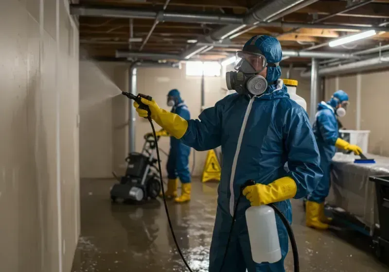 Basement Sanitization and Antimicrobial Treatment process in Union County, PA